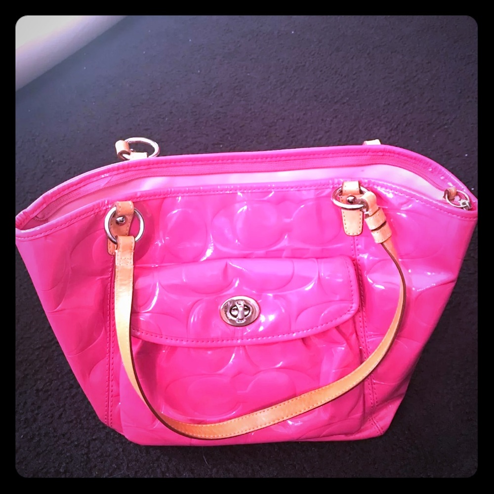 Pink coach bag